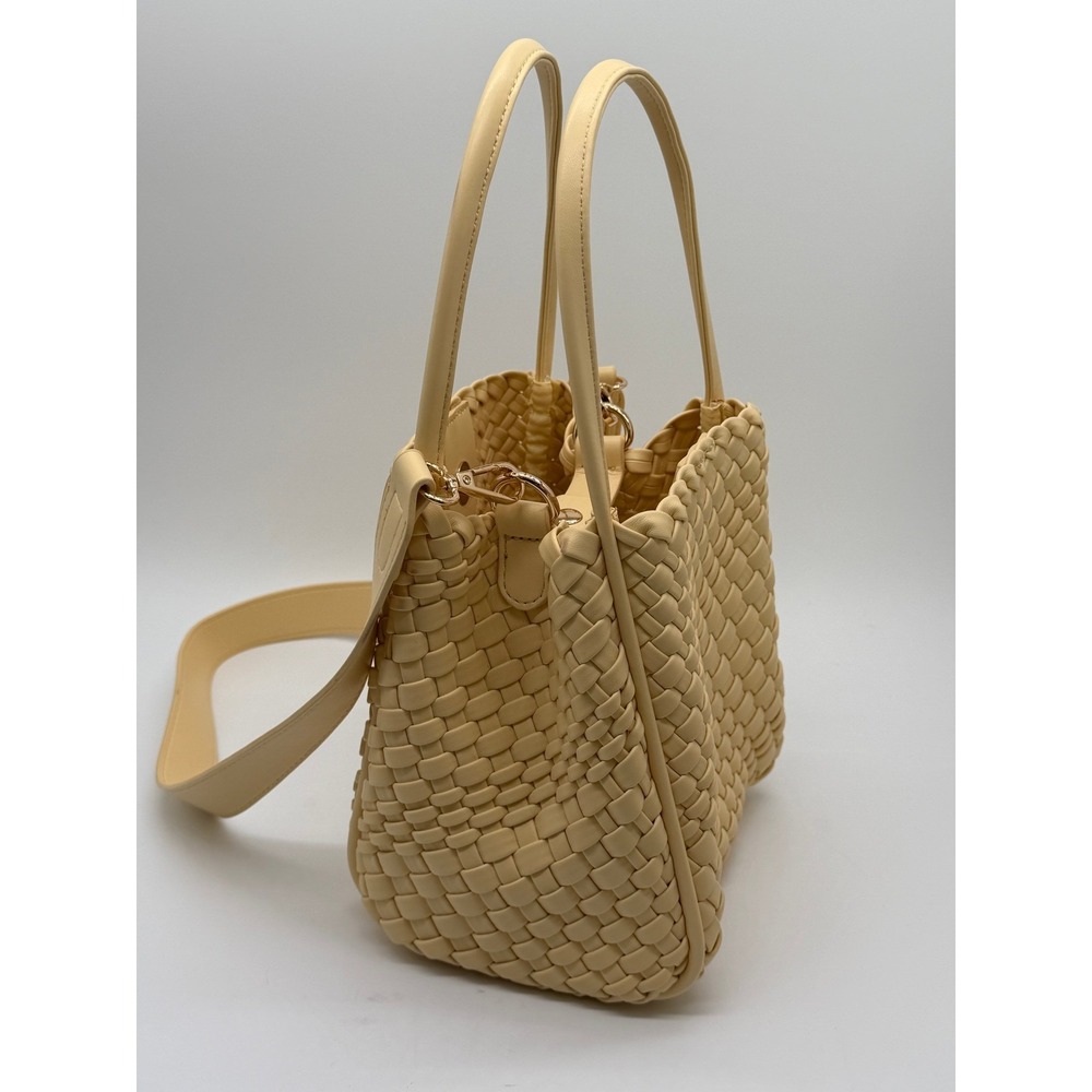 Anthropologie Hollace Mini Tote Woven Bucket Bag Womens Small